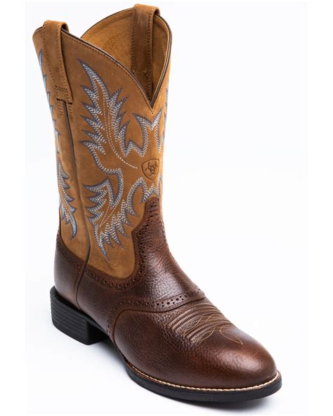 ariat round toe cowboy boots|ariat western boots stockist.